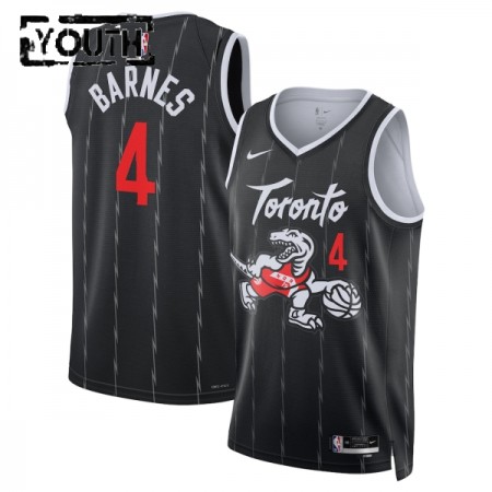 Dres Toronto Raptors Scottie Barnes Nike 2025-26 City Edition Crno Swingman - Dječji